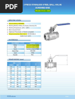 306-2 Piece Stainless Steel Ball Valve