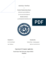 Android App - Video Player: Practical Training Seminar Report