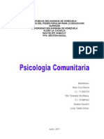 Psicologia Comunitaria