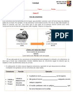 Guía Lenguaje 5° Basico Conectores