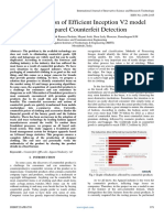 Implementation of Efficient Inception V2 Model For Apparel Counterfeit Detection