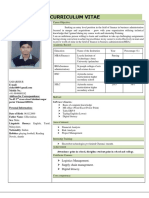 Curriculum Vitae: Logistics Management. Supply Chain Management. Digital Litracey