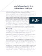 Principales Vulnerabilidades de La Postmodernidad en Nicaragua