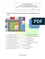 4.7 Ficha de Trabalho - Prepositions of Place and Movement