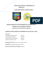 Informe 6. Formulación de Dietas en Diferentes Etapas de La Vida