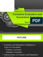 Formative and Summative Assessment