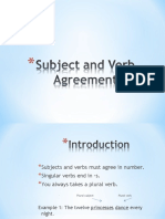 Subject and Verb Agreement