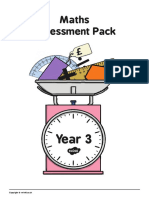 T PA 101 Year 3 Maths Assessment Pack