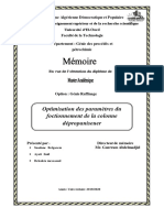 Optimisation Des Paramètres Du Foctionnement de La Colonne Dépropaniseuer