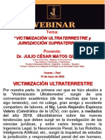 Ponencia Victimización Ultraterrestre Dr. Julio César Matos Quesada