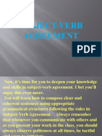 Subject Verb Agreement