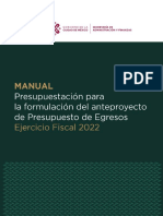 Manual de Presupuestacion 2022