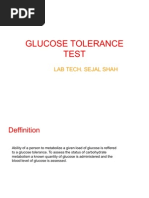 Glucose Tolerance Test