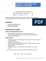 Iodemetric Determination of Ascorbic Acid - Protocol