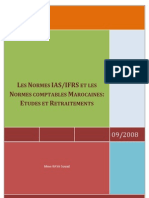 Les Normes IAS IFRS Et Les Normes Marocaines - Etudes Et Retraitements