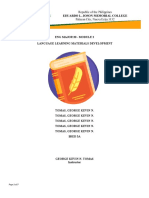 Eng Major 20 Module 2 (Sample Output)