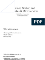 Microservices, Container Docker and Kubernetes