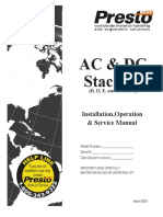 Ac & DC Stackers: Installation, Operation & Service Manual