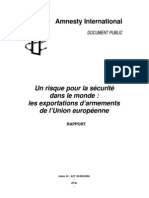 Asies+ Un Risque Pour La Sécurité Dans Le Monde, Les Exportations D'armements de L'union Européenne