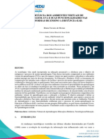 A Importância Dos Ambientes Virtuais de Àprendizagem Ava e Suas Funcionalidades Nas Plataformas de Ensino A Distancia Ead