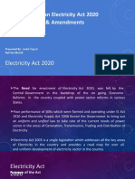 Indian Electricity Act 2020 & Amendments