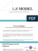 V.A.L.S Model: Values, Attitudes and Lifestyles