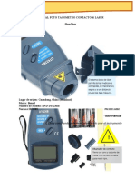 Manual Tacómetro