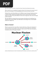 Fission and Fusion