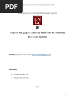 Trayecto Pedagógico - Curación y Producción de Contenidos Educativos Digitales 1C2022 Parcial 1