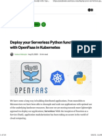 Deploy Your Serverless Python Function Locally With OpenFaas in Kubernetes