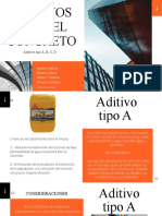 Aditivos Tipo A, B, C, D