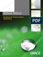 Article - Syloid® Silica - Excipients For Pharmaceutical Applications