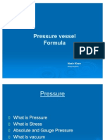 Pressure Vessel Formula