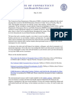 Letter To Connecticut Superintendents - Uvalde Texas School Shooting