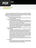 Comunicado Proceso Matricula 2022