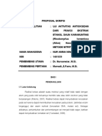 UJI AKTIVITAS ANTIOKSIDAN DARI FRAKSI EKSTRAK ETANOL DAUN KARAMUNTING (Rhodomyrtus Tomentosa (Aiton) Hassk) DENGAN METODE NITRIT OKSIDA