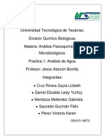 Practica 1 Analisis de Agua