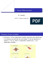 Unit 1: Partial Differentiation: Dr. Deepika