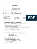 Exercices Sujonctif - Indicatif