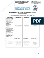 REGLAMENTO DE RSU - Rev.W2 PARA RESPONSABLES DE PROYECTOS DE RSU FACULTADES