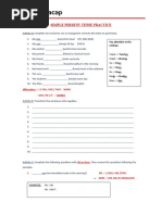 Simple Present Tense Practice