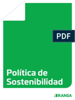 Política de Sostenibilidad Ransa