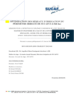 OPTIMISATION DES RÉSEAUX D'IRRIGATION DU PÉRIMÈTRE IRRIGUÉ DE SUCAFCI (6 846 Ha)