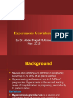 Hyperemesis Gravidarum: by Dr. Abdel Magid M.Ahmed Nov. 2015