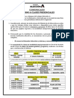 5° Comunicado-Retorno A Clases 2022