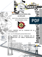 Gestion de La Calidad en La Construccion de Obras Hidraulicas - Presas - Grupo 1