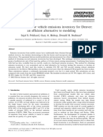 An On-Road Motor Vehicle Emissions Inventory For Denver: An Efficient Alternative To Modeling