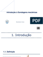 Introdução. Definição, Âmbito e Objectivos Das Sondagens Mecânicas