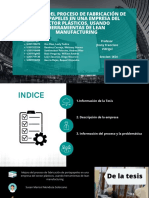 Mejora Del Proceso de Fabricación de Portapapeles en Una Empresa Del Sector Plásticos, Usando Herramientas de Lean Manufacturing