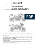 Street Triple Owners Handbook 3855672ENUS